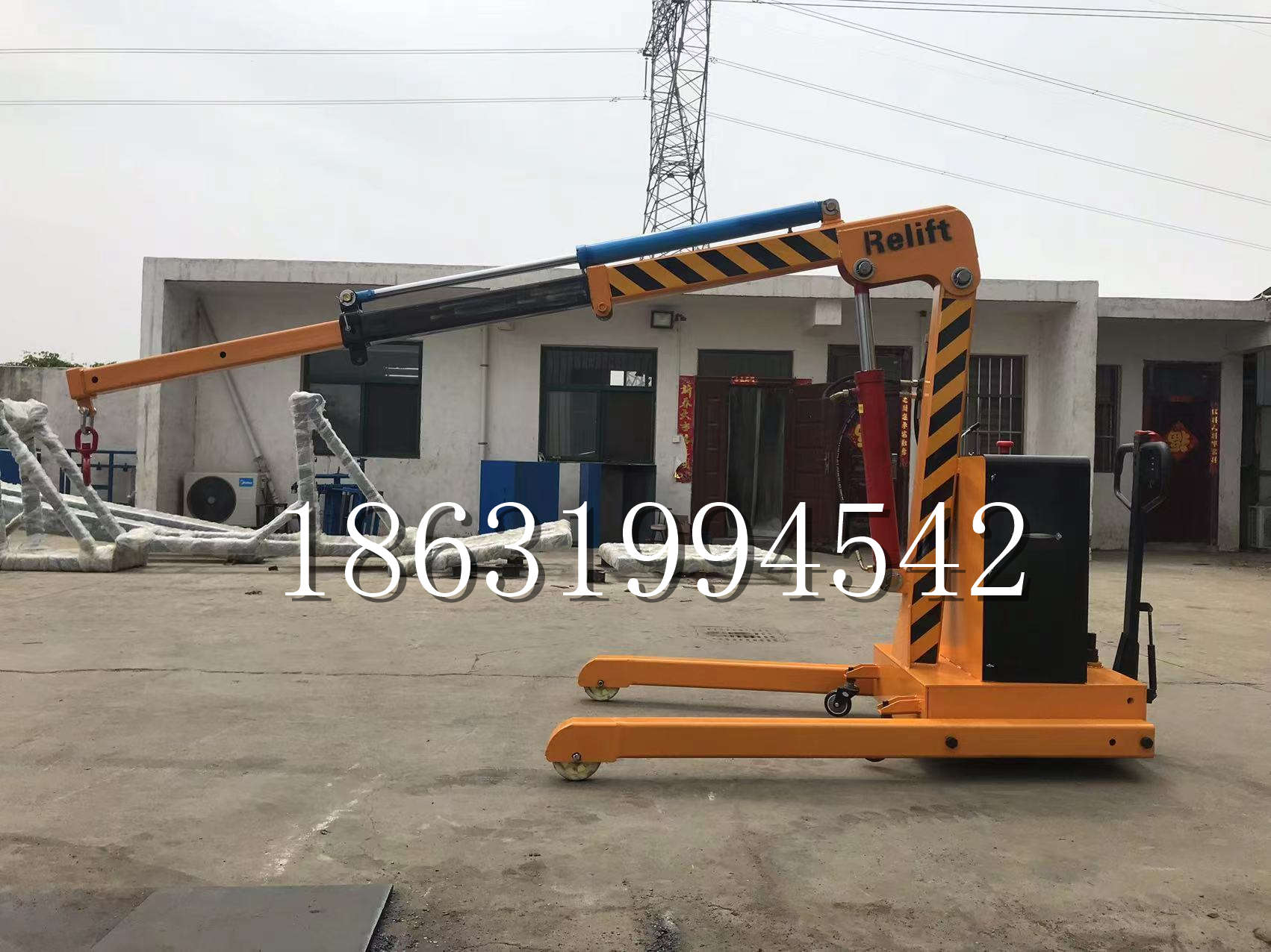 营口市久征定做3吨三轮随车吊 农用园林绿化移树吊 平板工程用小吊机